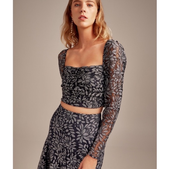 Keepsake The Label Lace Crop Top, New - Picture 3 of 6